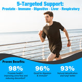 Edoempe Probiotics for Men lifestyle shot with fruits