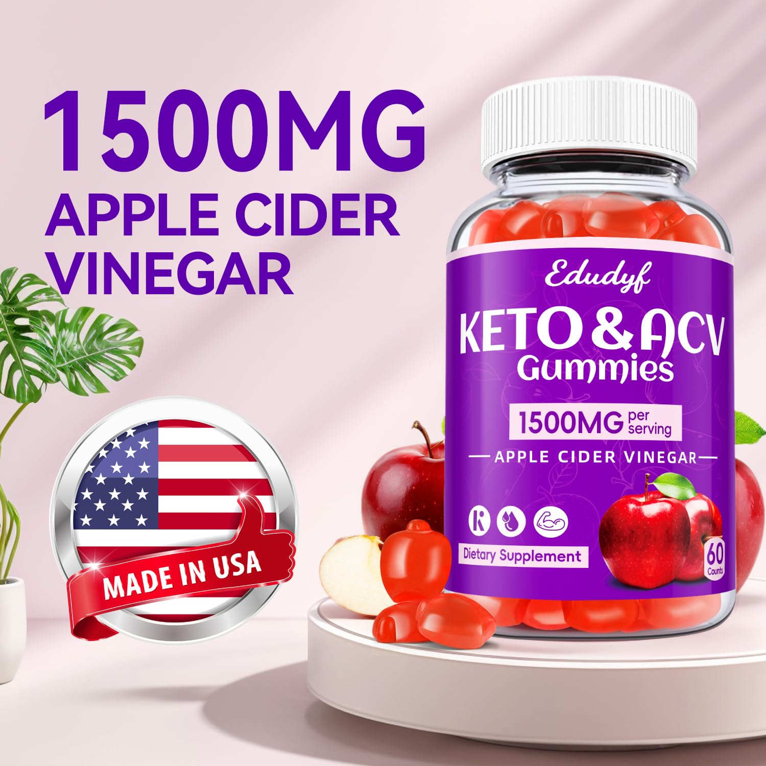 EDUDYF Keto ACV Gummies being held in hand