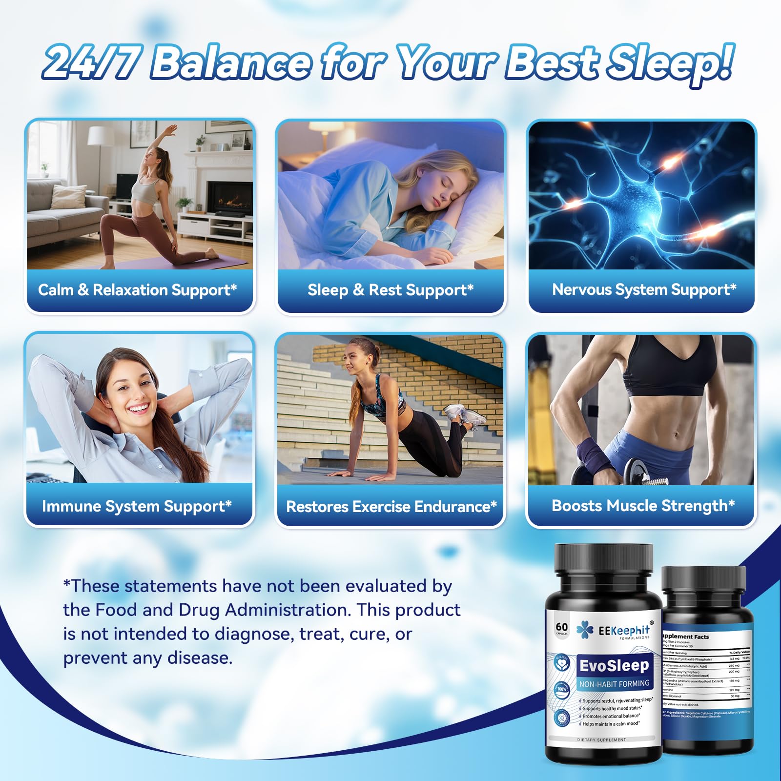 EEKEEPHIT Sleep Complex 5-in-1 Formula packaging
