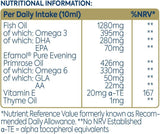 Efamol Efalex Brain Formula Liquid 150ml on a kitchen counter