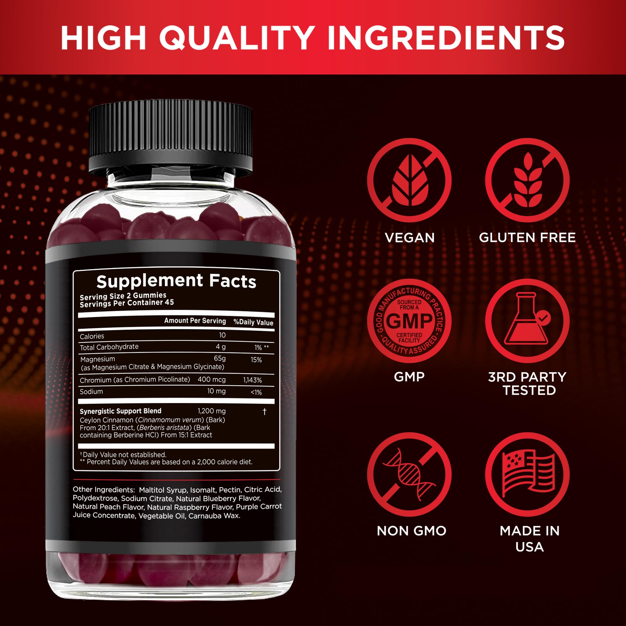 Effective Nutra Berberine Gummies in a bowl showcasing individual gummies