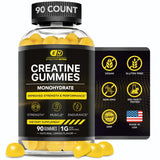 Effective Nutra Creatine Gummies bottle front view with natural lemon flavour