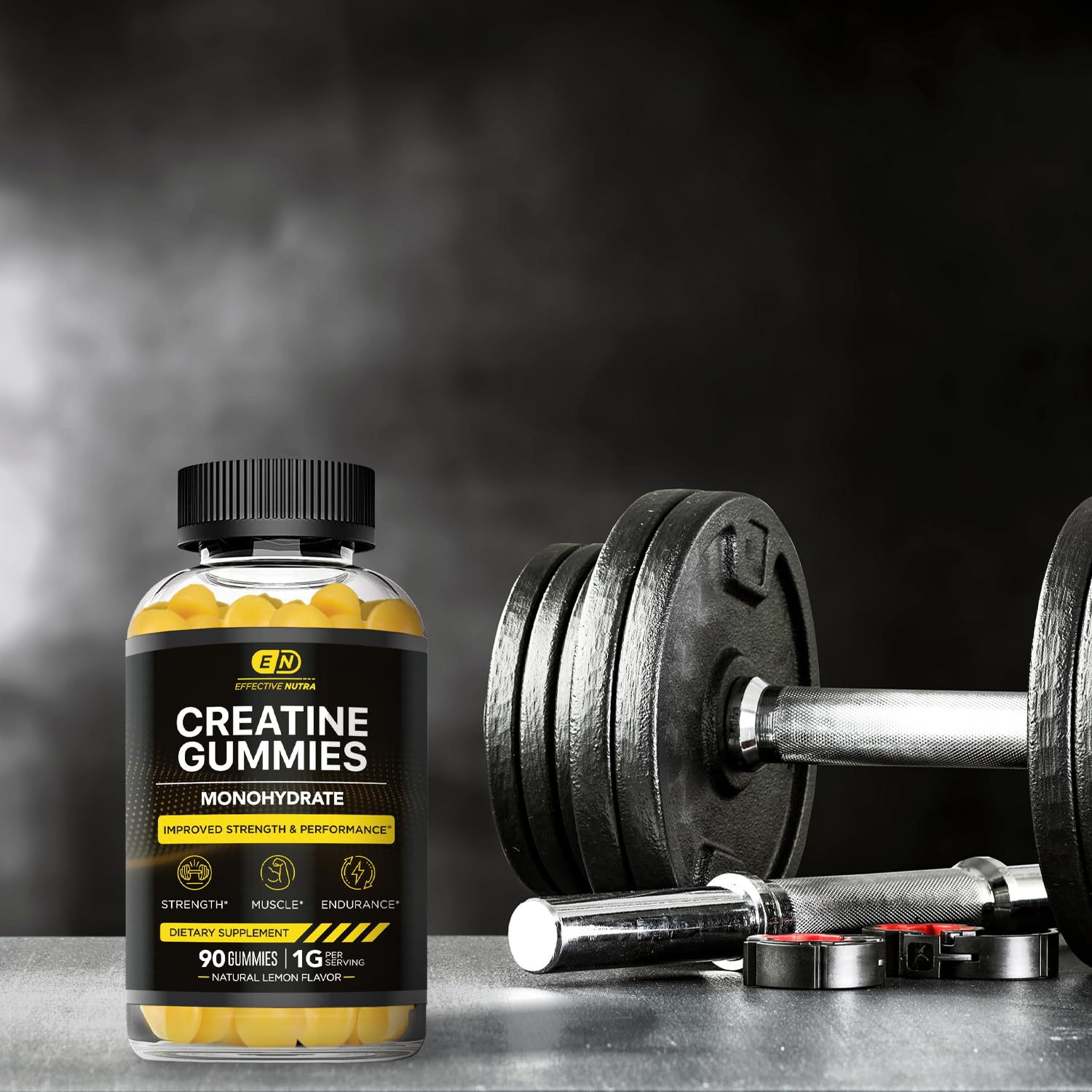 Effective Nutra Creatine Gummies lifestyle shot with active individuals