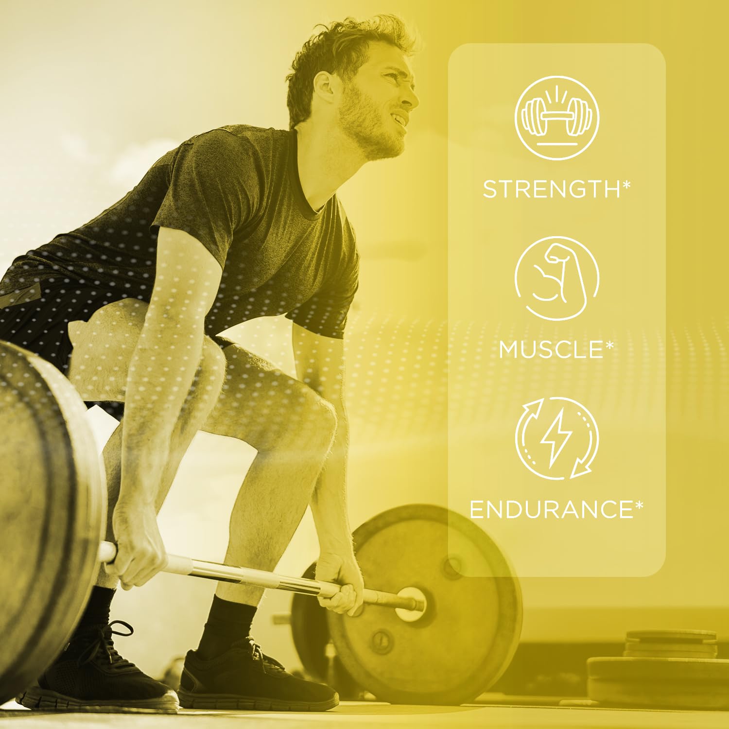 Effective Nutra Creatine Gummies side view with nutritional information