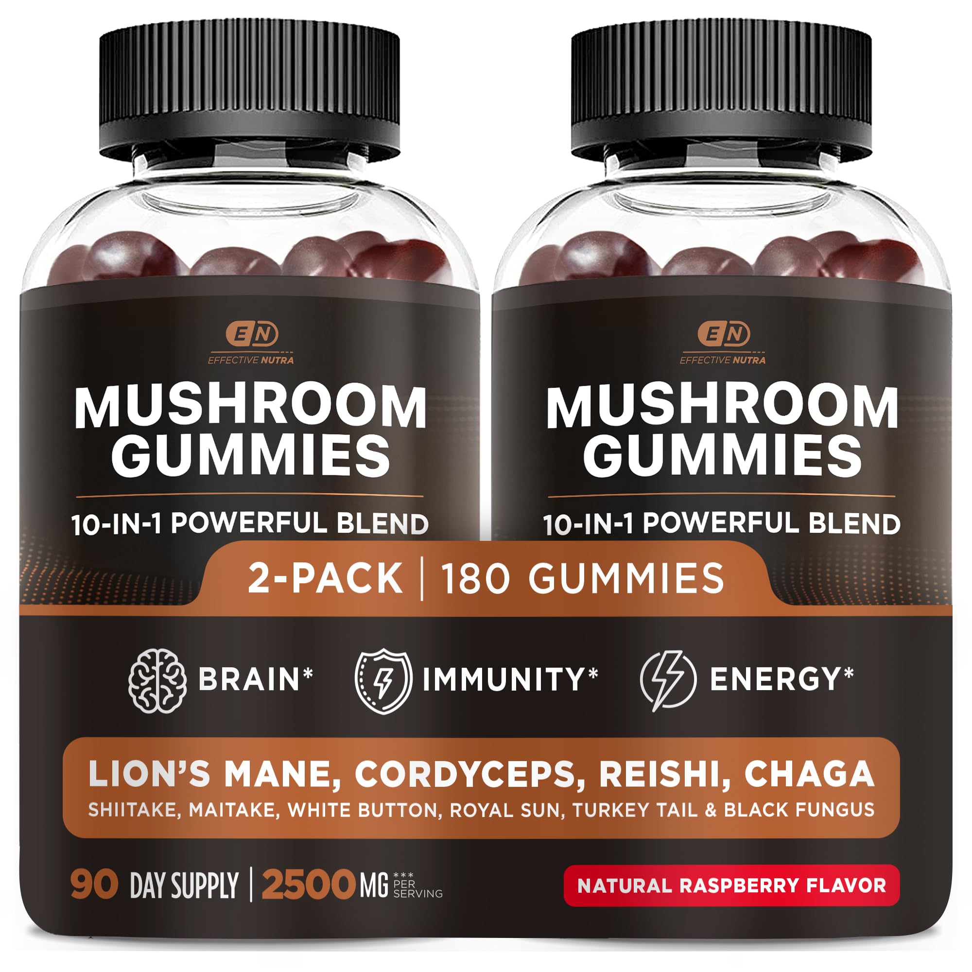 Effective Nutra Mushroom Gummies 2500mg front view