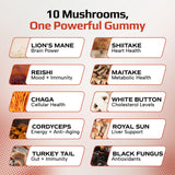 Effective Nutra Mushroom Gummies 2500mg raspberry flavour gummies