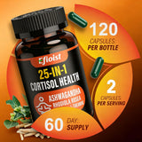 Efioist Super Calm Ashwagandha Capsules with a measuring spoon for dosage