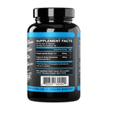 eFlow Nutrition Blended Vitamin & Mineral Supplement with a glass of water