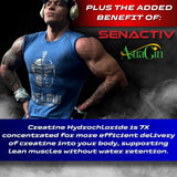 eFlow Nutrition Creatine Capsules opened bottle with capsules