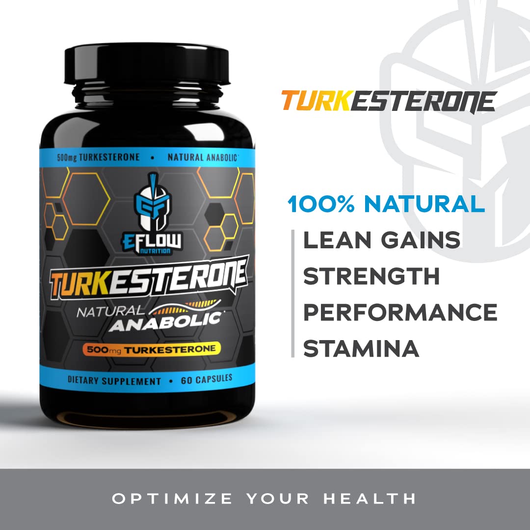 eFlow Nutrition Turkesterone Supplement 75g in a gym setting