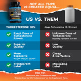 eFlow Nutrition Turkesterone Supplement 75g side view showing capsule