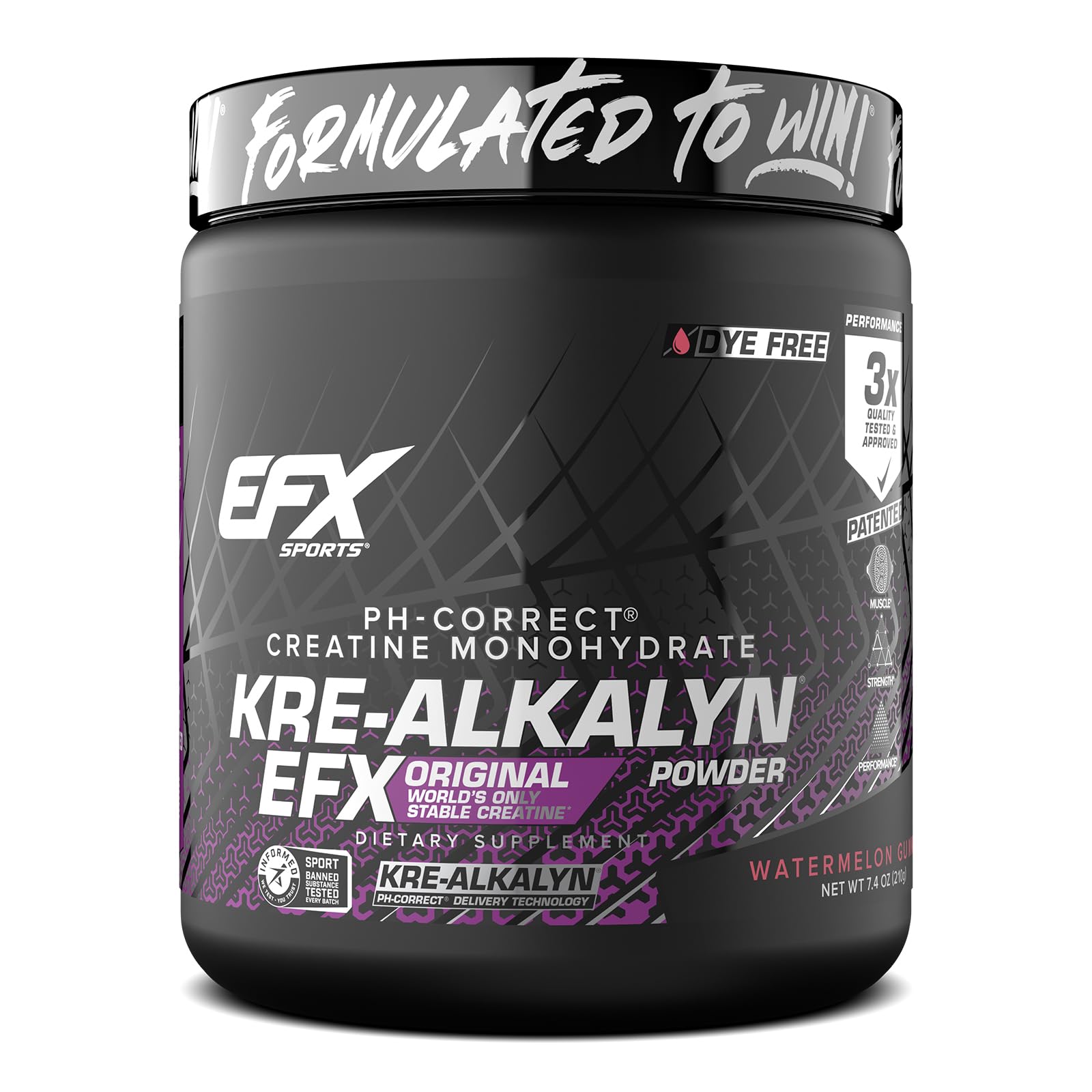 EFX Sports Kre Alkalyn EFX Creatine 210g front view
