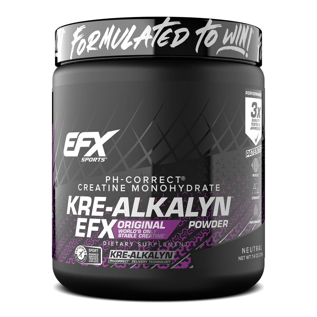 EFX Sports Kre Alkalyn EFX Creatine 240g front view