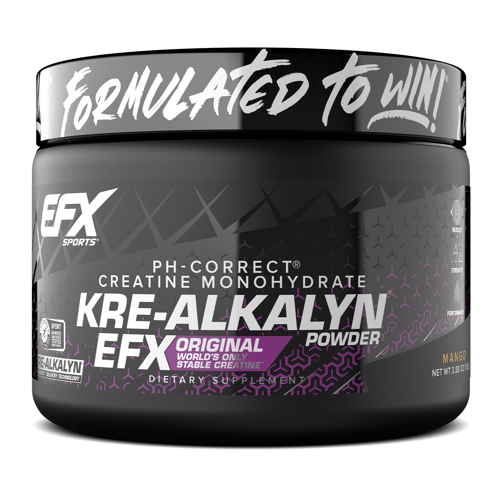 EFX Sports Kre Alkalyn EFX Creatine 99g front view