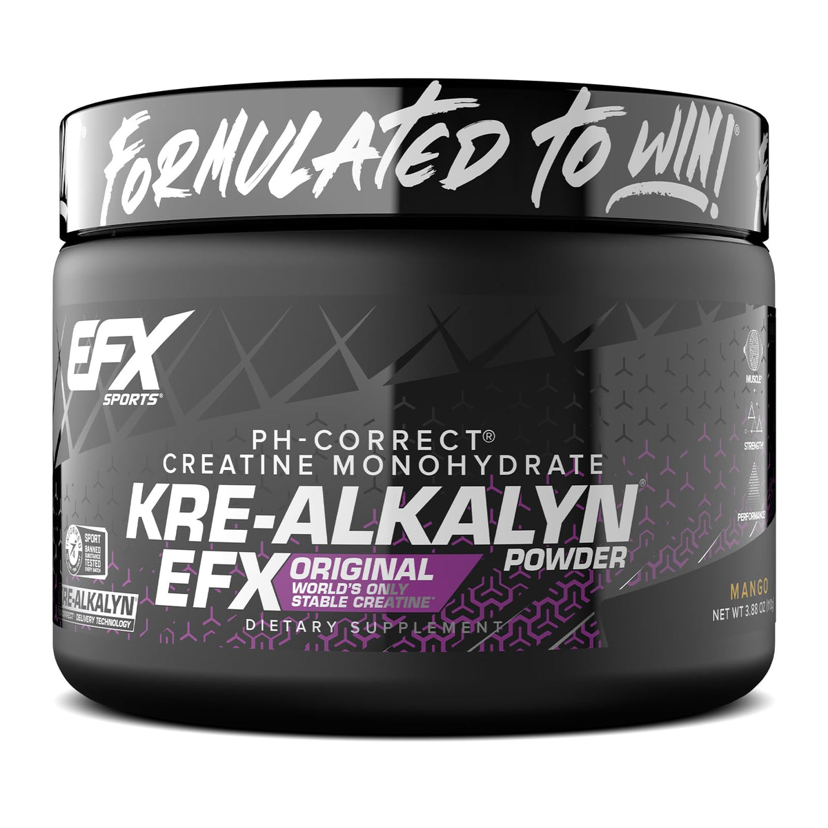 EFX Sports Kre Alkalyn EFX Creatine 99g front view