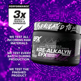 EFX Sports Kre Alkalyn EFX Creatine 99g powder close-up