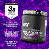 EFX Sports Kre Alkalyn EFX Creatine Monohydrate in a shaker