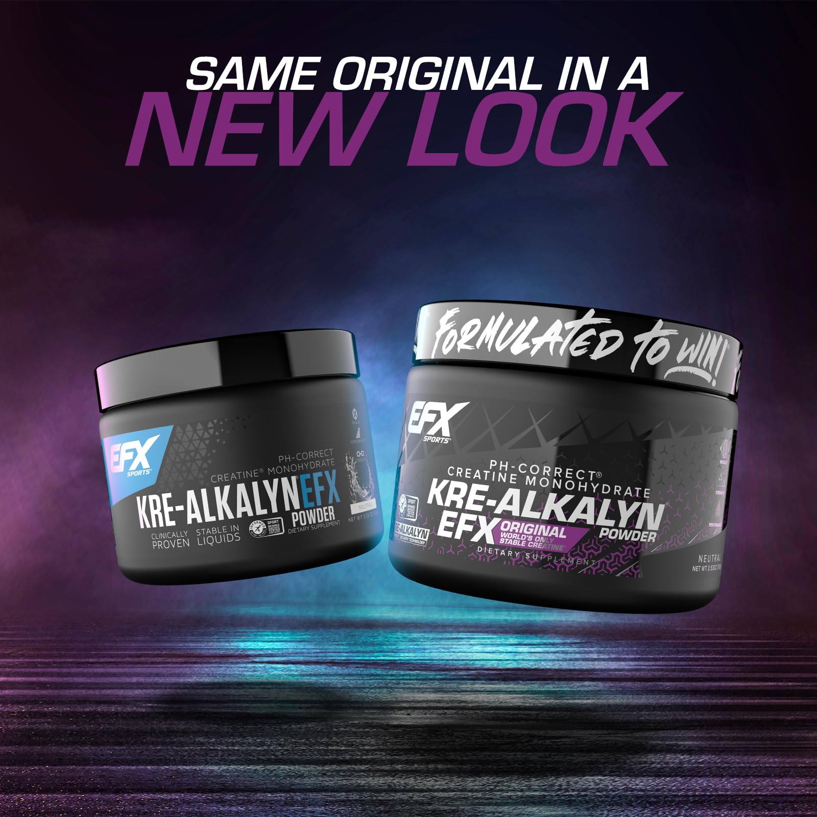 EFX Sports Kre Alkalyn EFX Creatine Powder side view