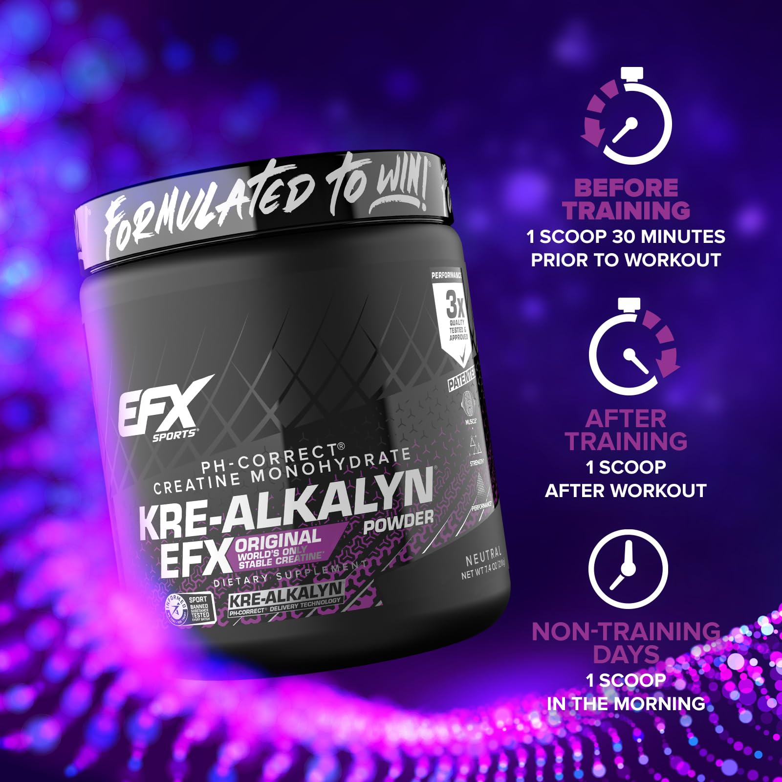 EFX Sports Kre Alkalyn EFX Creatine with fruits