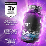 EFX Sports Kre Alkalyn Pro Creatine Capsules with workout gear