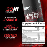 EFX Sports Lean Fix Xtreme Fat Burner capsule close-up
