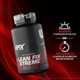 EFX Sports Lean Fix Xtreme Fat Burner nutrition facts