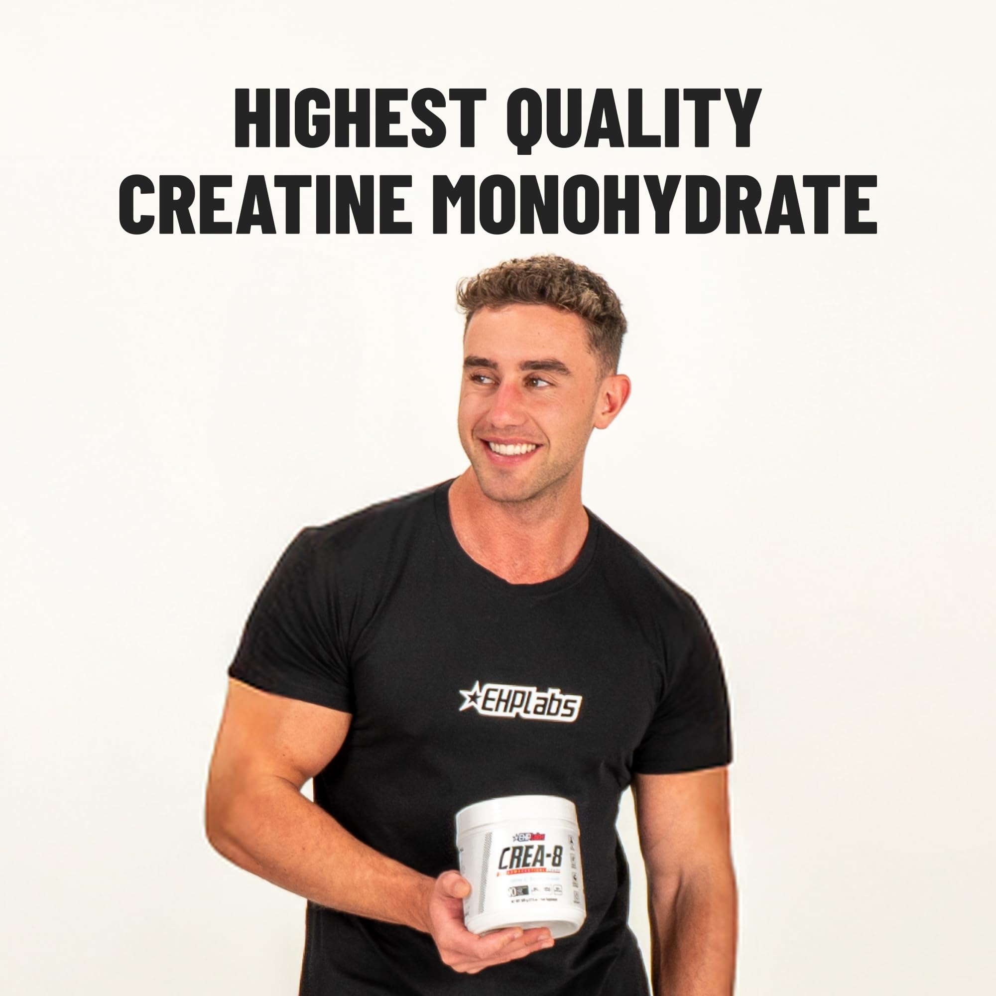 EHP Labs CREA-8 Creatine Monohydrate 500g packaging details
