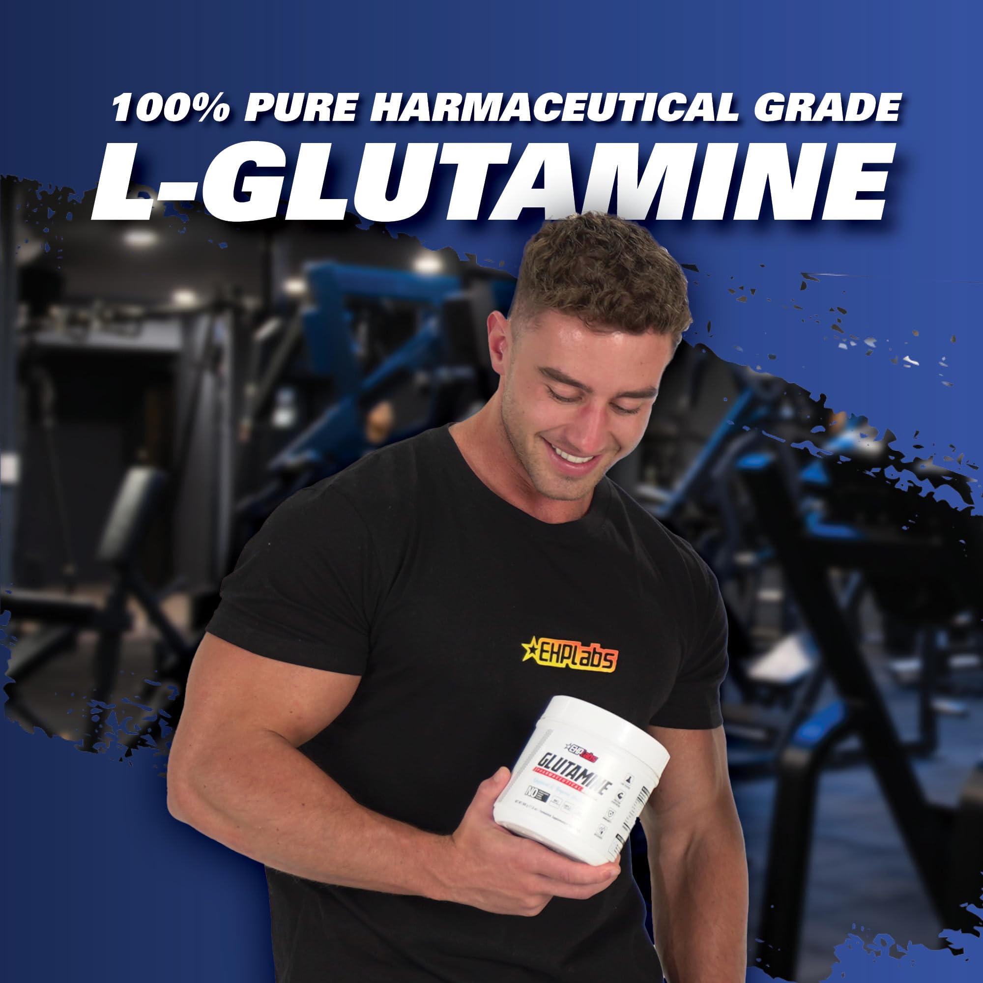 EHP Labs L-Glutamine Powder 500g scoop included