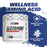 EHP Labs L-Glutamine Powder 500g side view