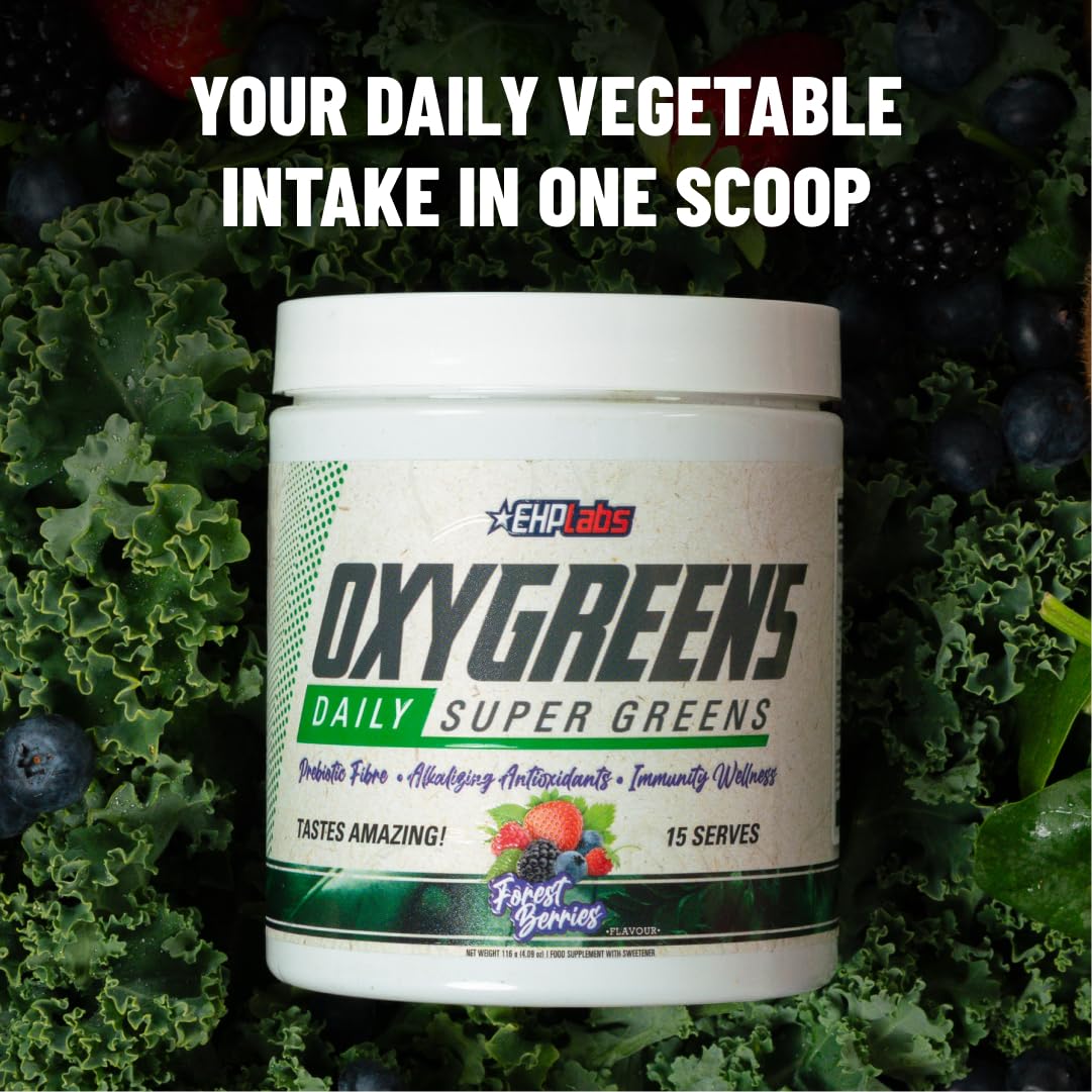 EHP Labs OxyGreens Daily Super Greens Powder ingredients list