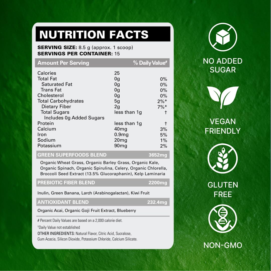 EHP Labs OxyGreens Daily Super Greens Powder packaging