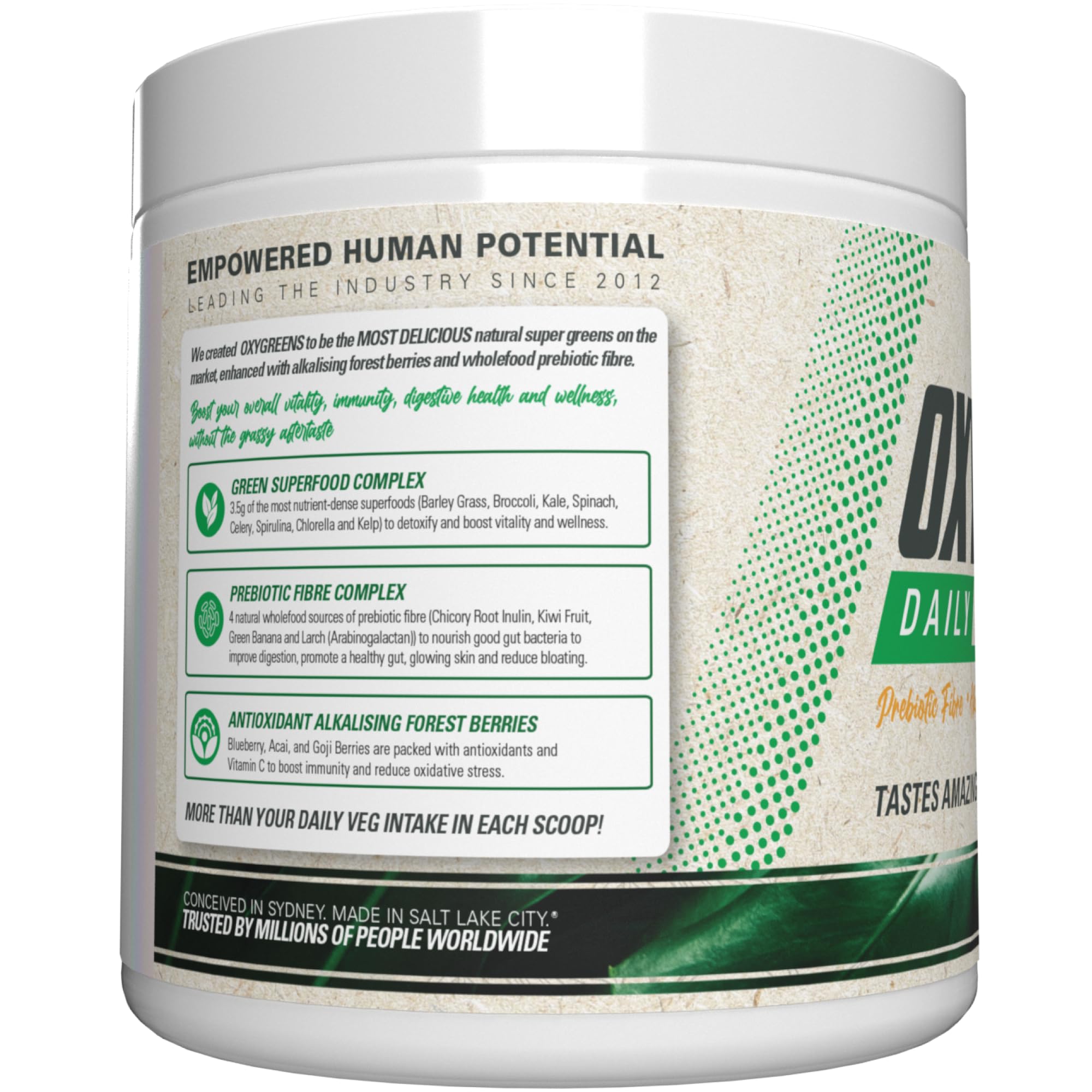 EHP Labs OxyGreens Daily Super Greens Powder packaging