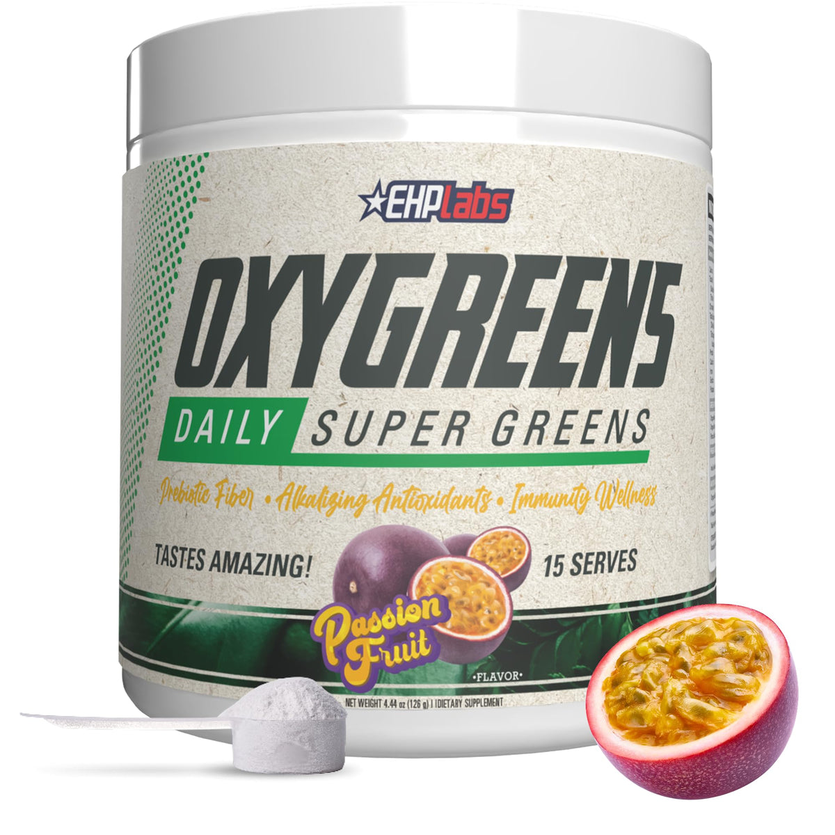 EHP Labs OxyGreens Super Greens Powder 200g front view