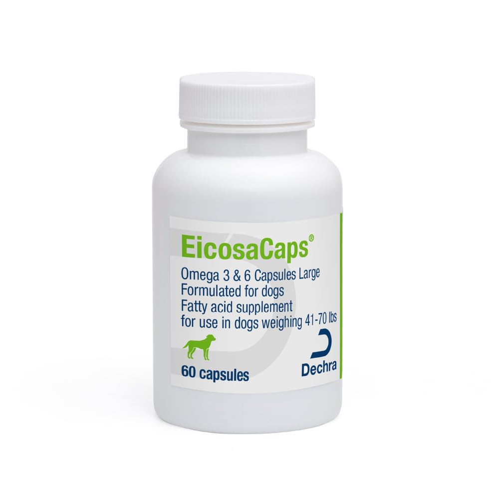 EicosaCaps Omega-3 Animal Nutritional Supplement capsule front view