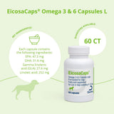 EicosaCaps Omega-3 Animal Nutritional Supplement capsule side view