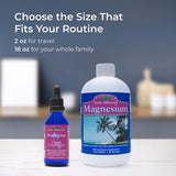 Eidon Ionic Minerals Magnesium Liquid Supplement 18 oz on a kitchen counter