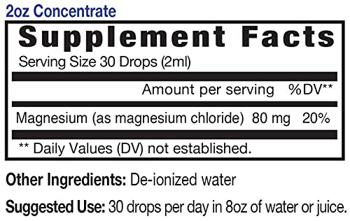 Eidon Ionic Minerals Magnesium Liquid Supplement side view with label