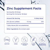 Eidon Ionic Minerals Zinc Liquid Supplement 257g side view