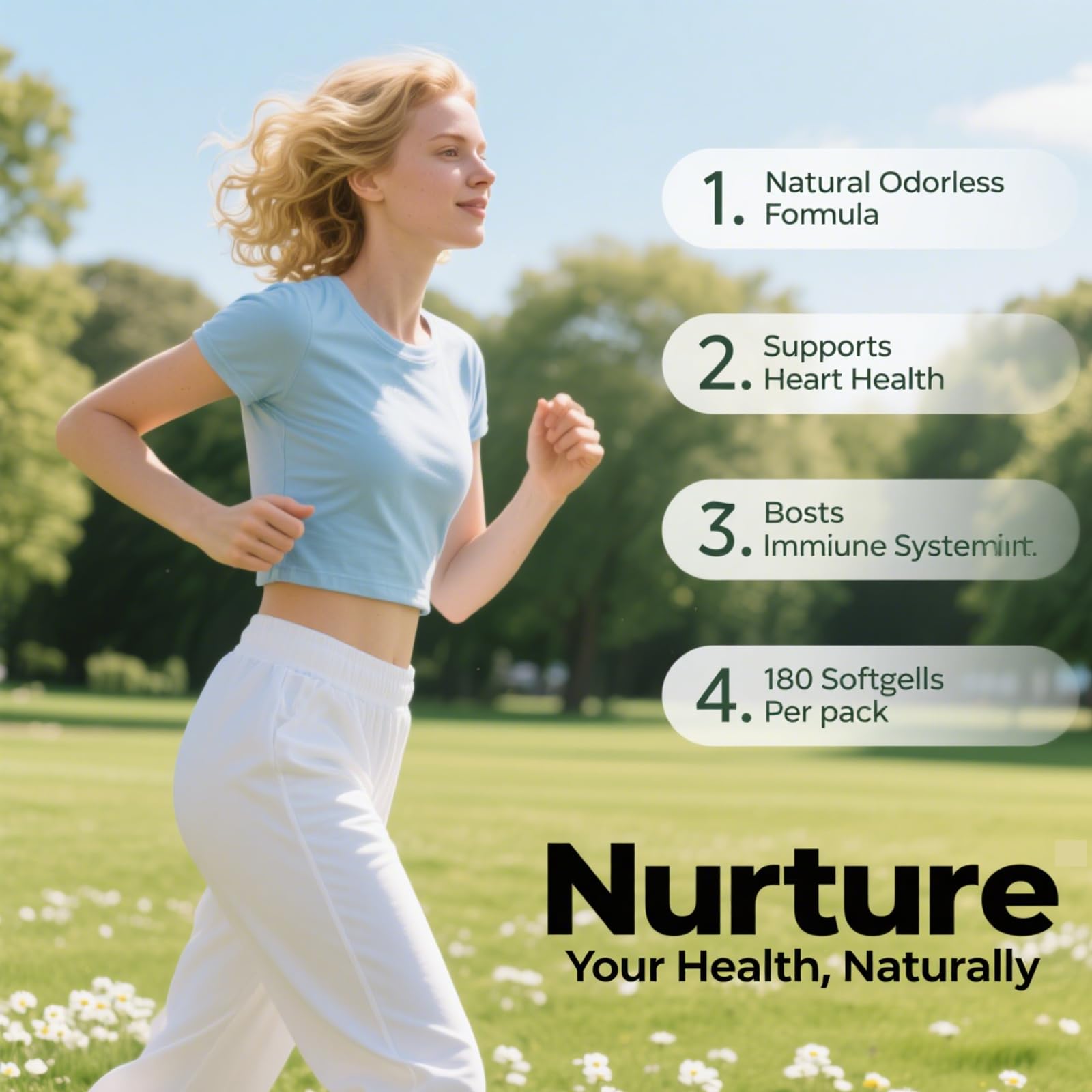 EILTEAU Garlic Supplement 15:1 Extract 360mg nutritional information