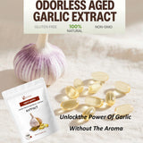 EILTEAU Garlic Supplement 15:1 Extract 360mg softgels close-up