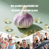 EILTEAU Garlic Supplement 15:1 Extract 360mg softgels open bottle