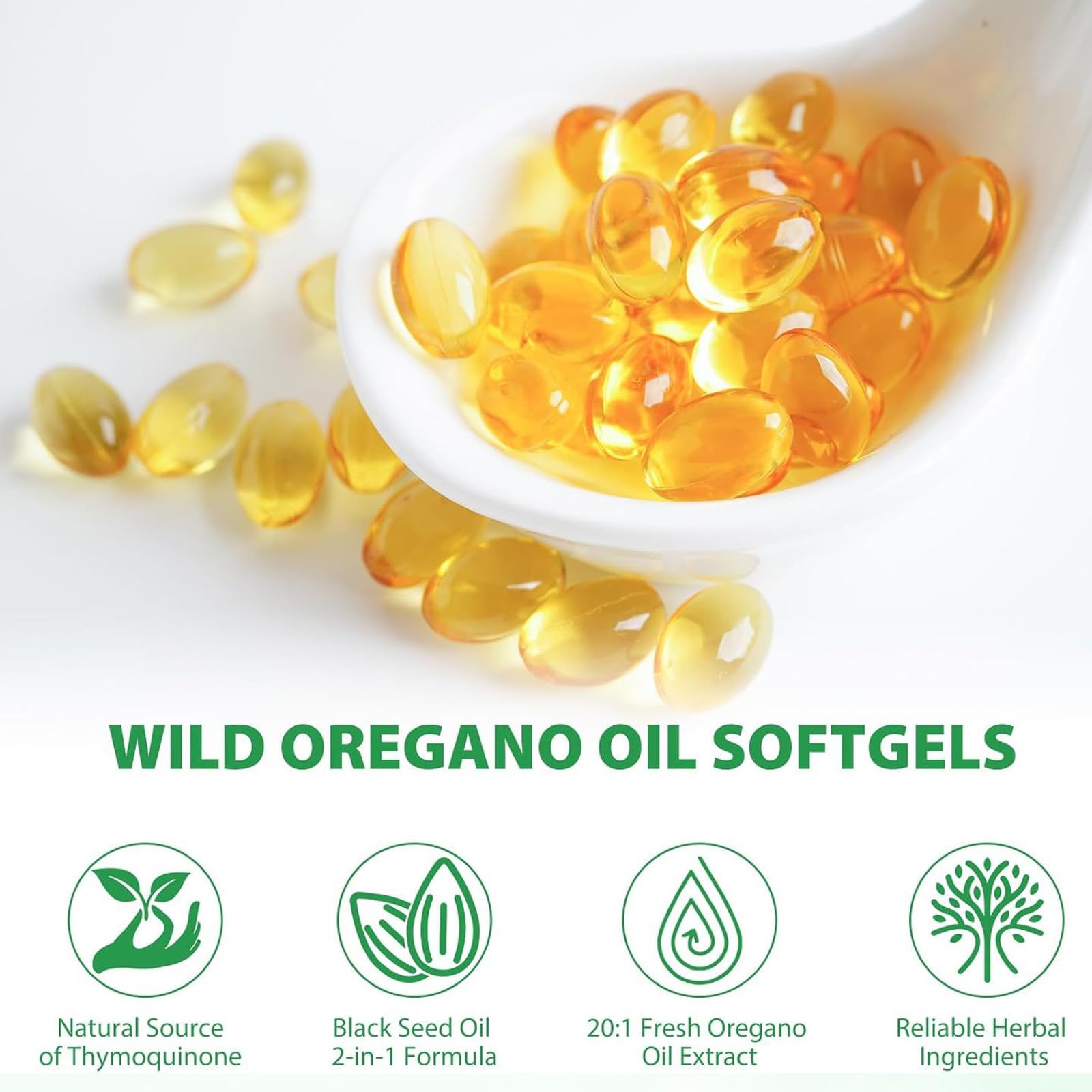 EILTEAU Oregano Oil Softgels with black seed oil ingredient list