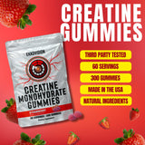Ekkovision Creatine Gummies showing orange gummy texture