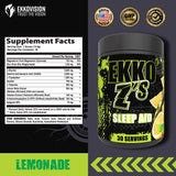 Ekkovision Ekko Z'S Sleep Aid Formula Lemonade packaging