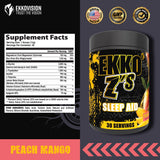 Ekkovision Ekko Z'S Sleep Aid Formula Peach Mango packaging