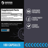Ekkovision Magnesium Glycinate bottle with unflavoured capsules