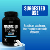 Ekkovision Magnesium Glycinate capsules in hand