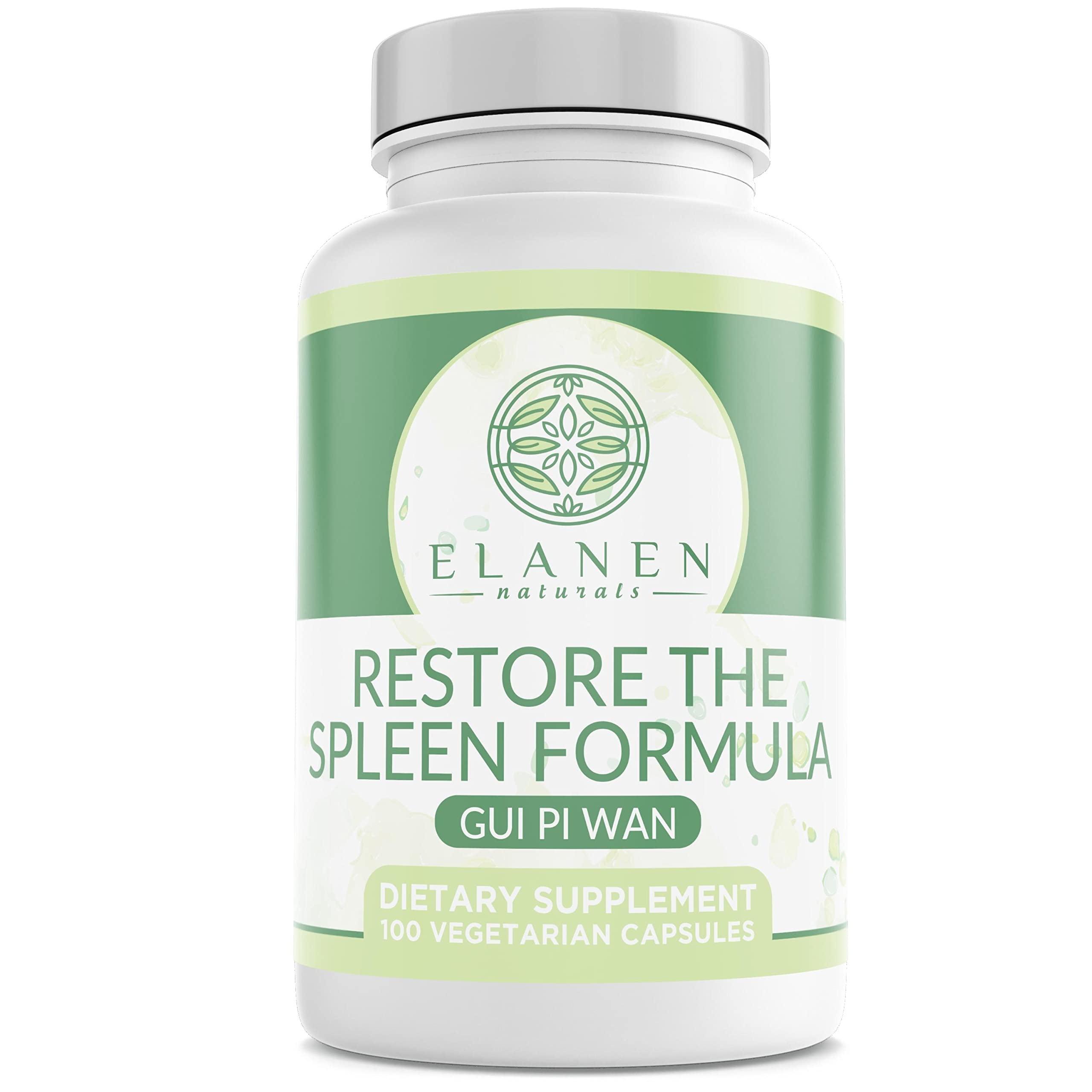Elanen Naturals Gui Pi Wan 100 capsules front view