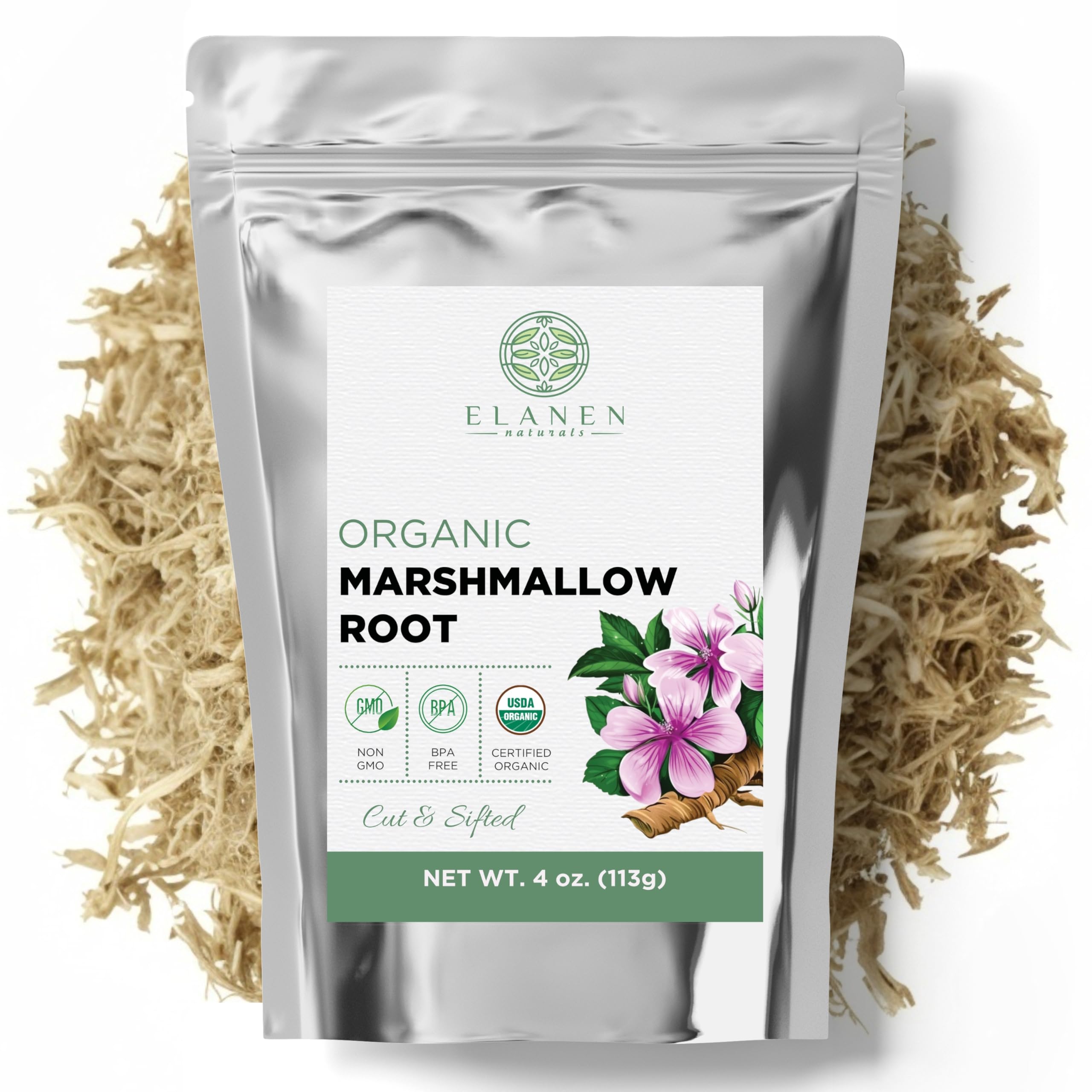 Elanen Naturals Marshmallow Root Tea 113g front view