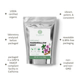 Elanen Naturals Marshmallow Root Tea organic certification
